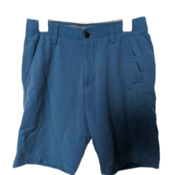 5/$55 Under Armour loose Heatgear golf shorts - blue/gray - 32 - Picture 1 of 8